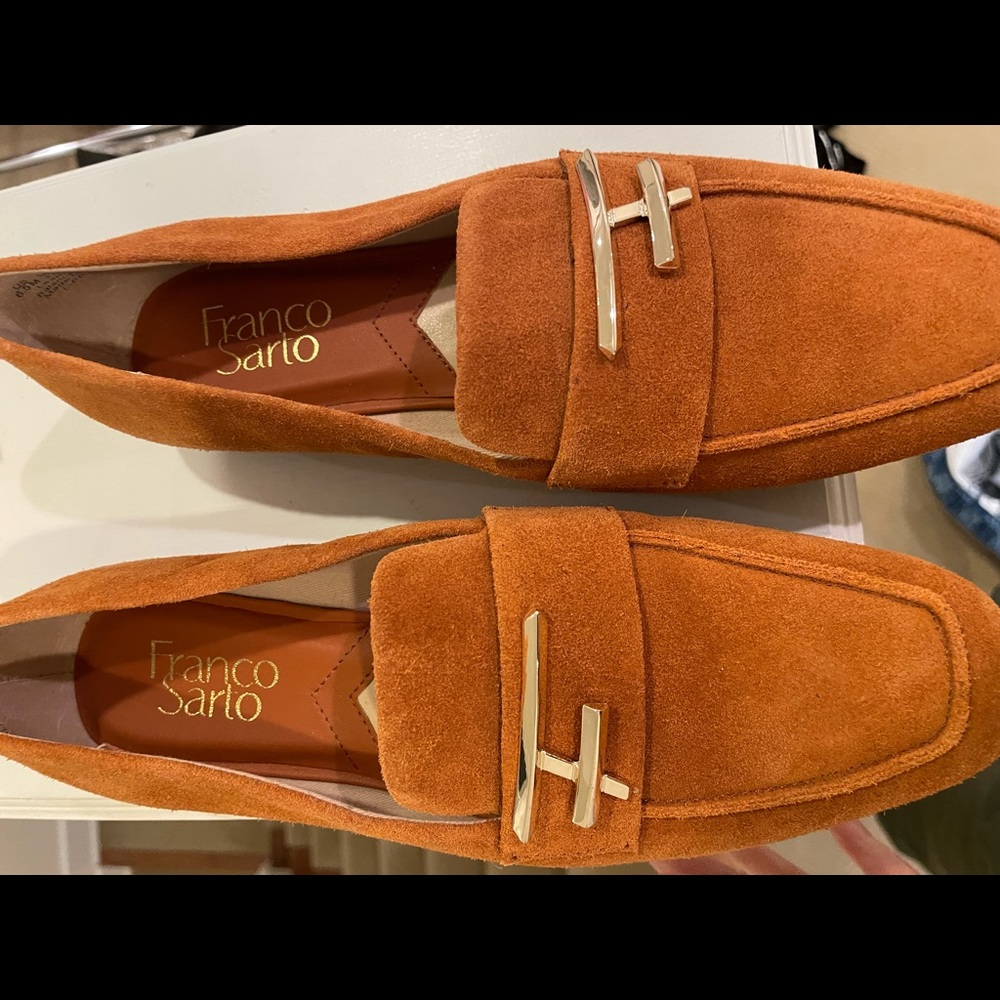 Brand new designer Suede loafers